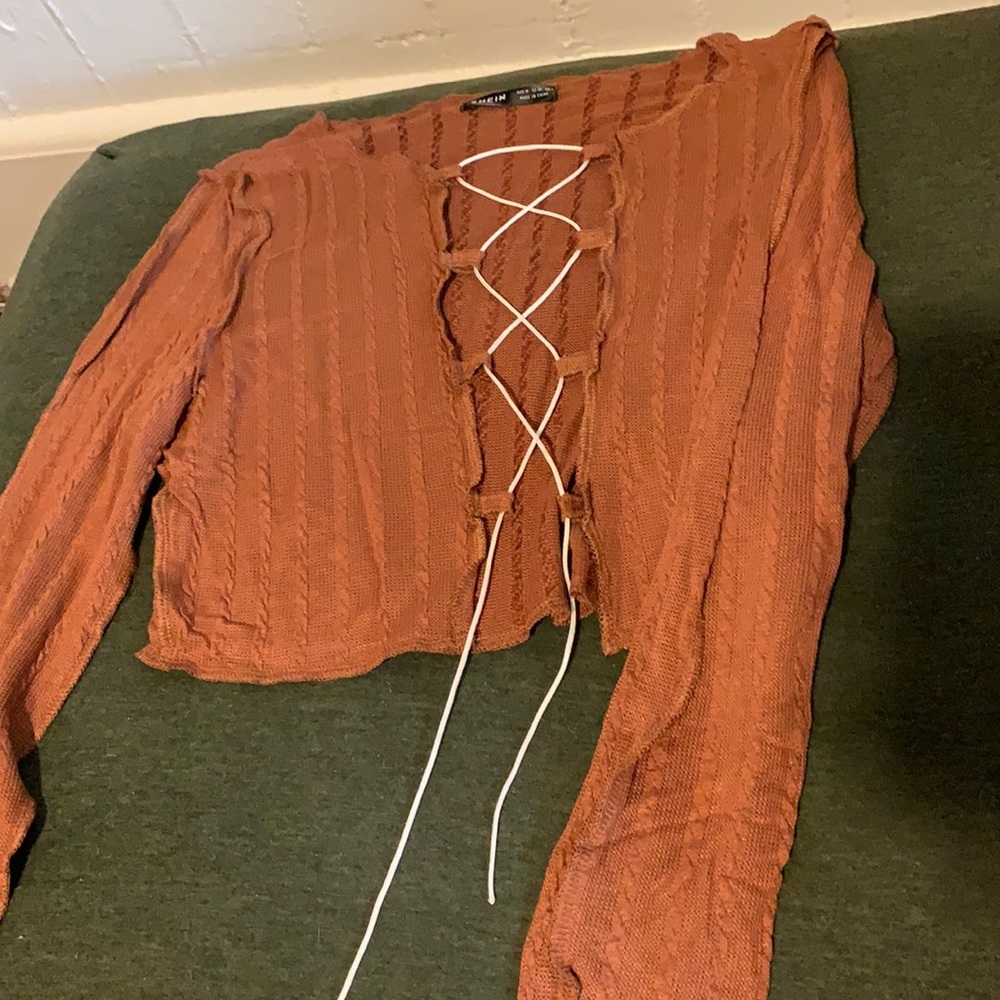 Crop top, long sleeve